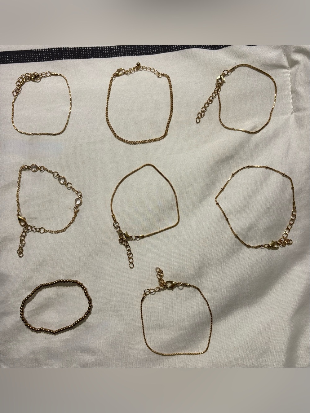 Shein 8 Piece Gold Bracelets
